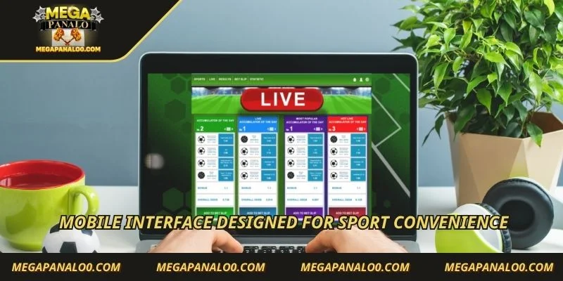  Mobile interface designed for Sport convenience