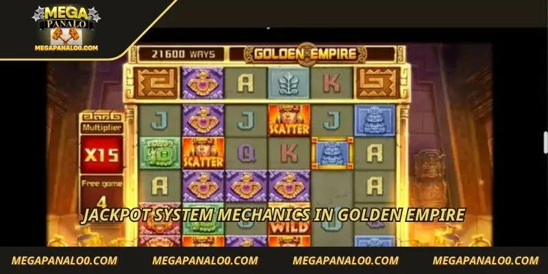 Jackpot system mechanics in Golden Empire